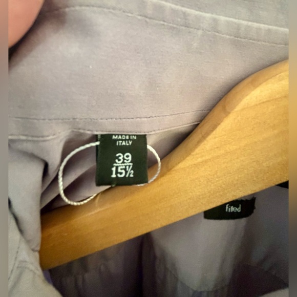 GUCCI Men’s Dress Shirt, Fitted. Cotton. Light Purple. Size 39, 15 1/2. Italy - Picture 5 of 8
